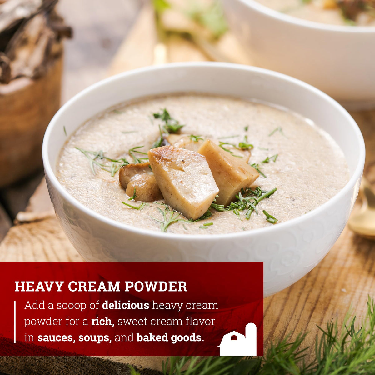 Hoosier Hill Farm Heavy Cream Powder, 2 lb – Real Dairy, Shelf-Stable Cream Powder for Sauces & Baking