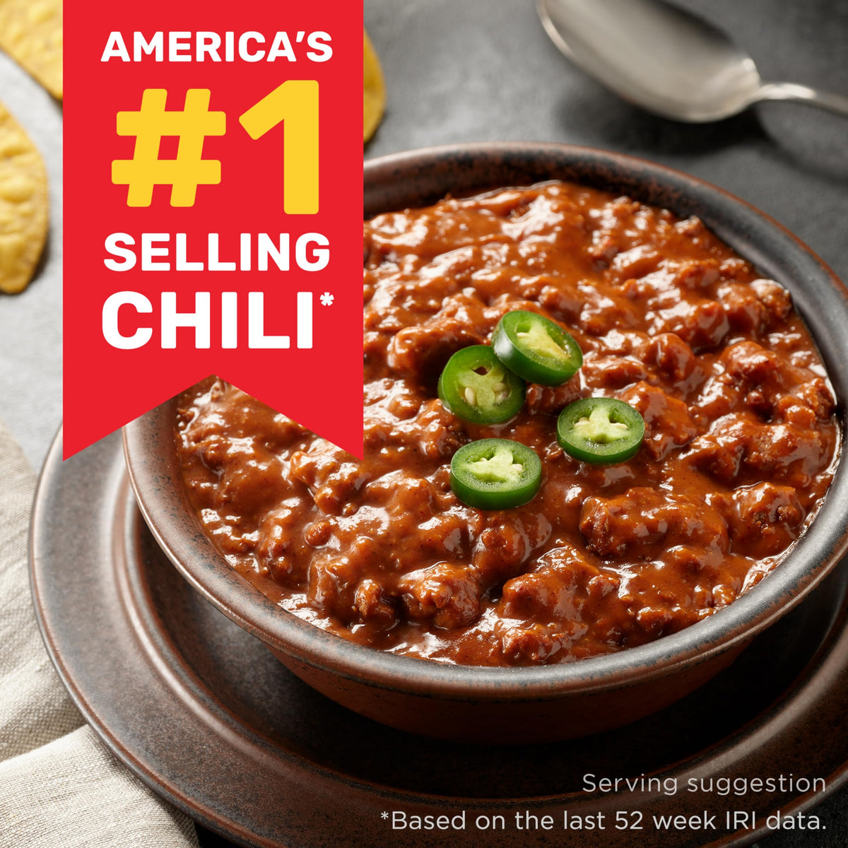 Hormel Chili Turkey with Beans, 15 oz (Pack of 12) | High-Protein Turkey Chili