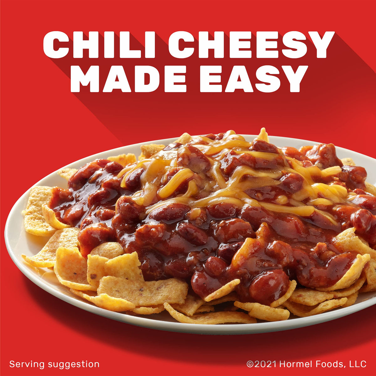 Hormel Chili with Beans 15 oz Can (8 Pack) | Slow-Cooked, Gluten-Free Chili