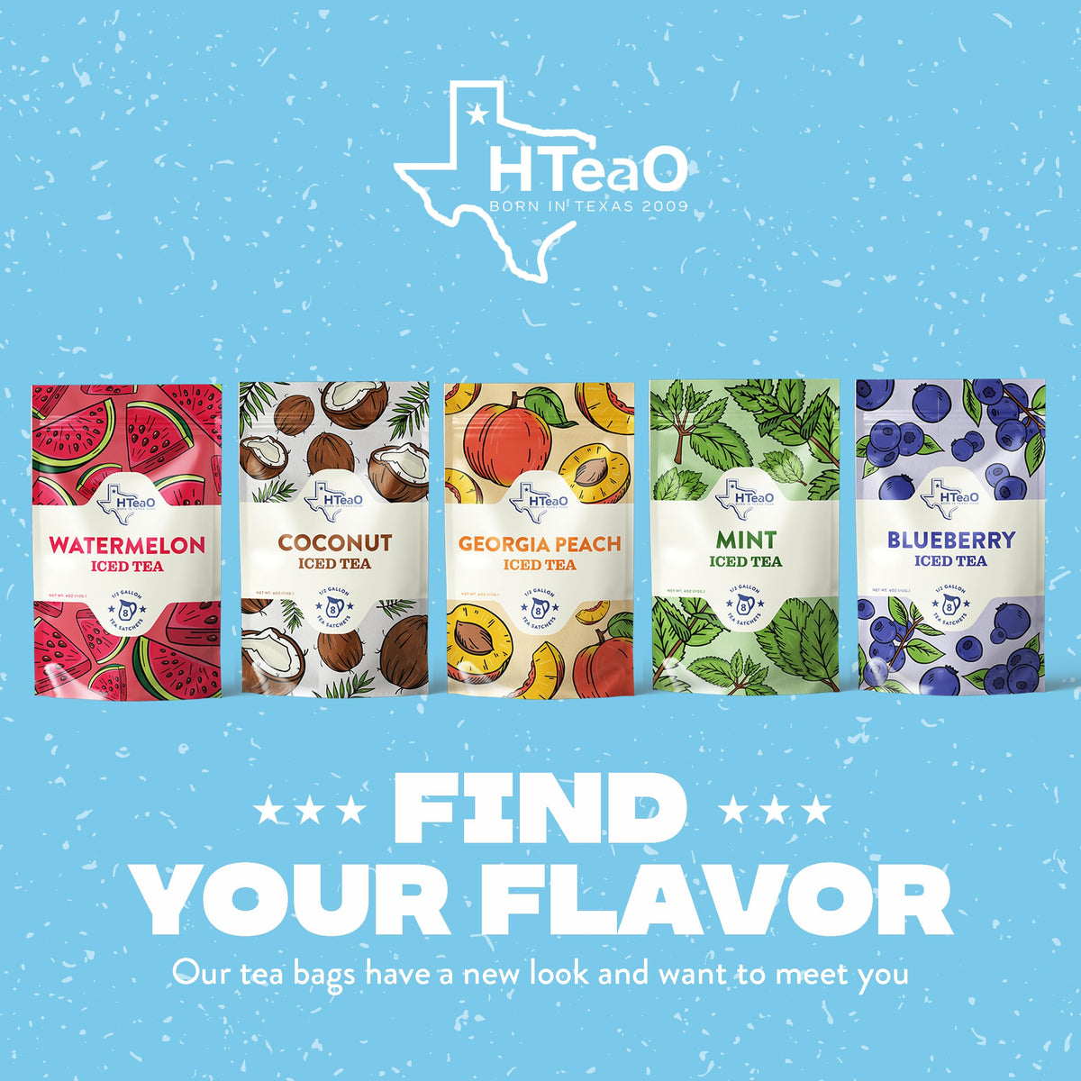 HTEAO Watermelon Black Tea Packets – Makes 8 Gallons in 5 Minutes | 16-Count Texas-Style Iced Tea