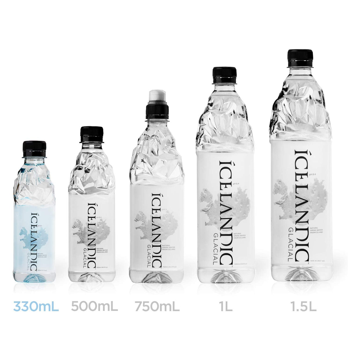 Icelandic Glacial Natural Spring Alkaline Water 330 mL – Pack of 30