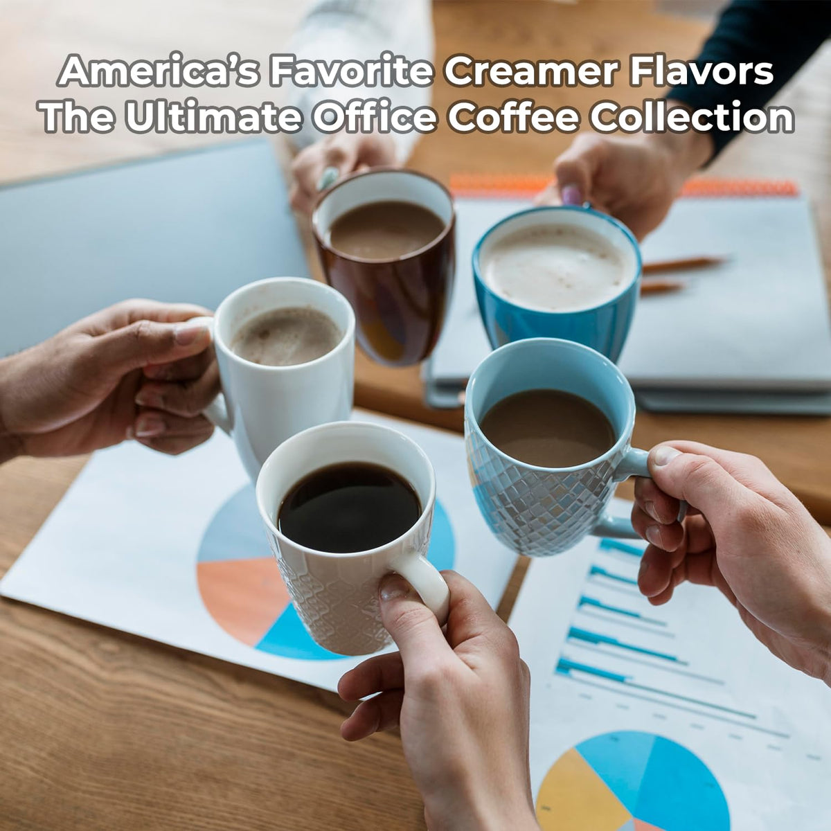 Idea Home Ultimate Coffee Creamer Variety Pack – 120 Single-Serve Creamers (4 Flavors) – No Refrigeration Needed