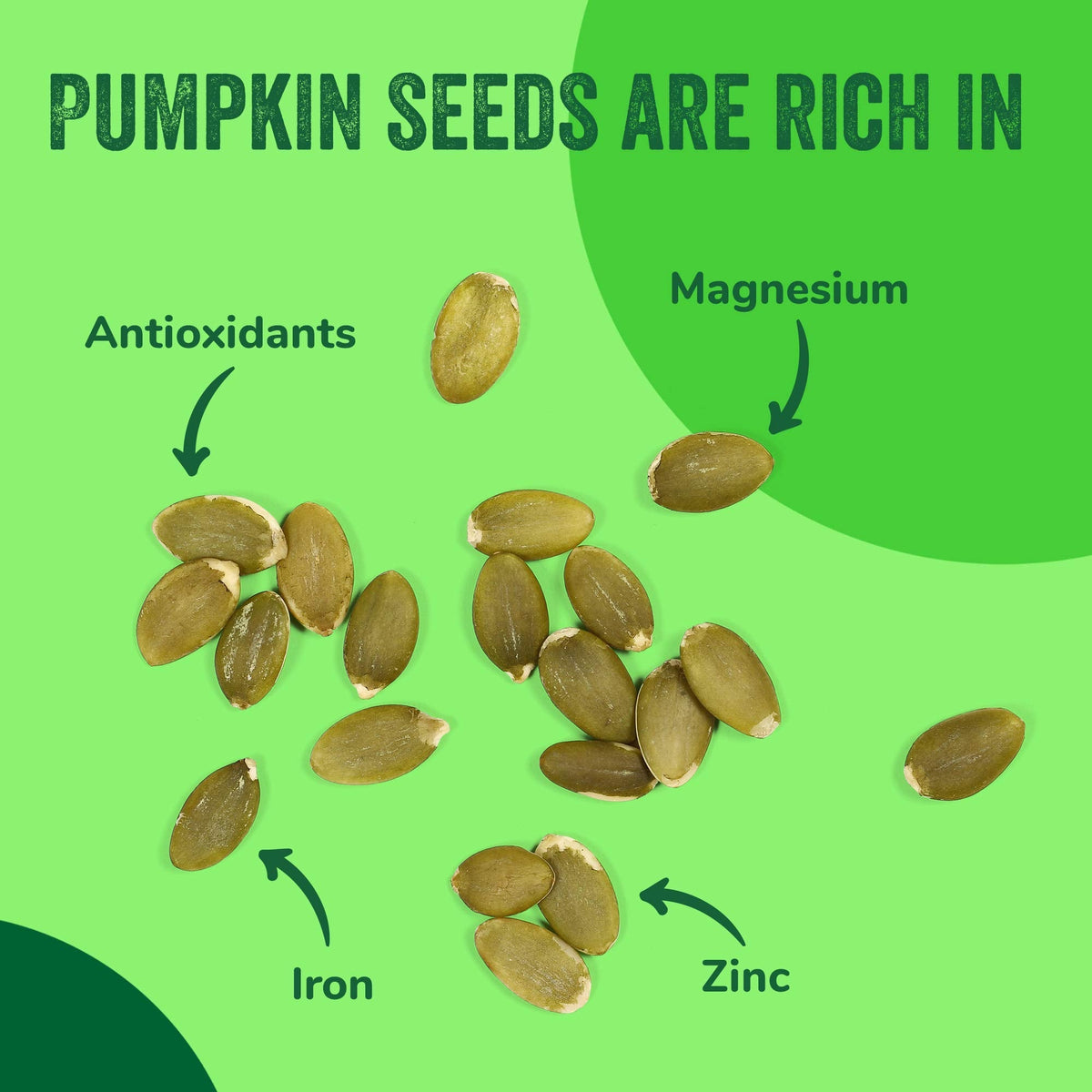 I'm A Nut Raw Pumpkin Seeds 48 oz Bulk – No Preservatives, Gluten & Peanut Free, Non-GMO, Kosher, Resealable Bag
