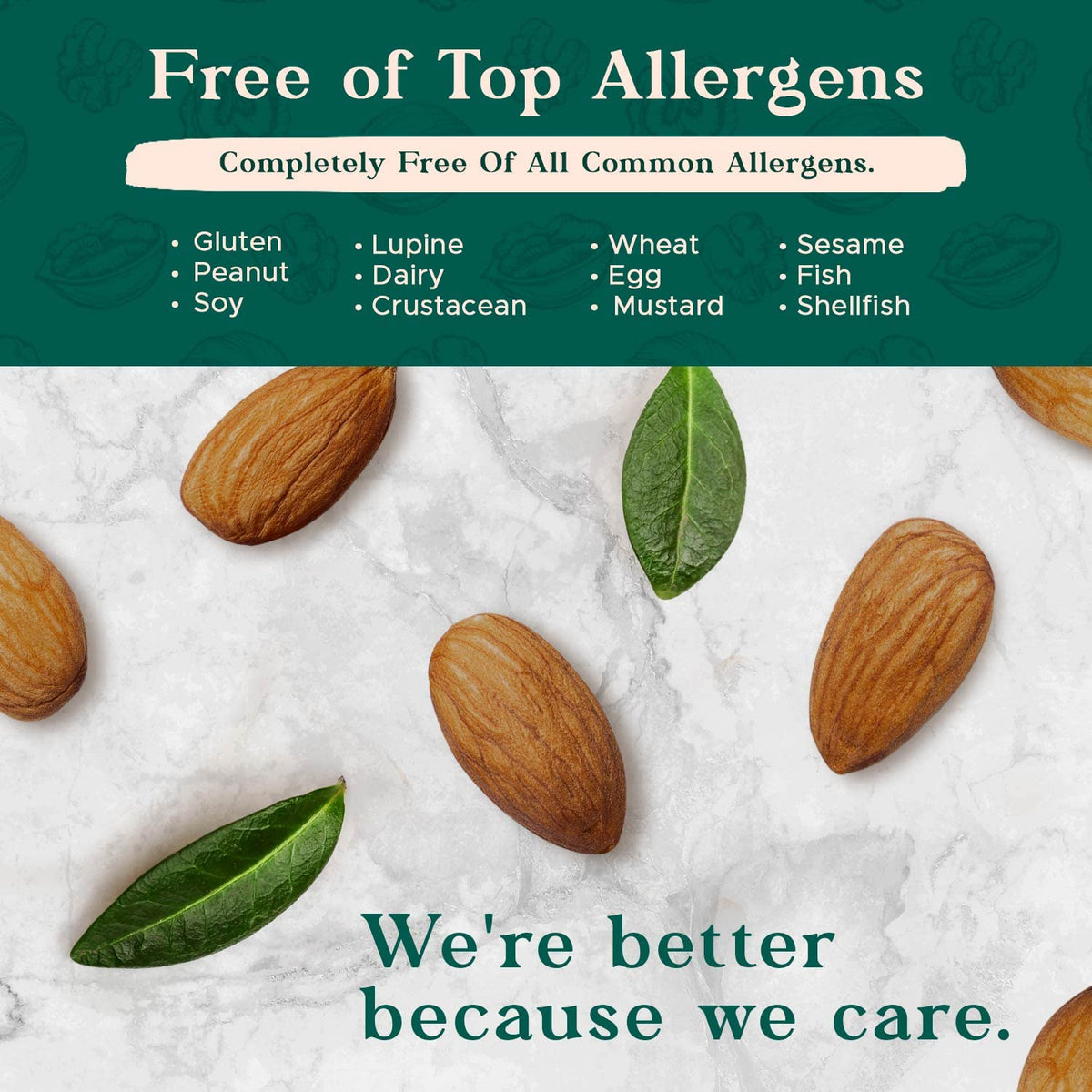 I'm A Nut Dry Roasted Almonds Unsalted — 32oz, Gluten & Peanut Free, No Oil, Non-GMO