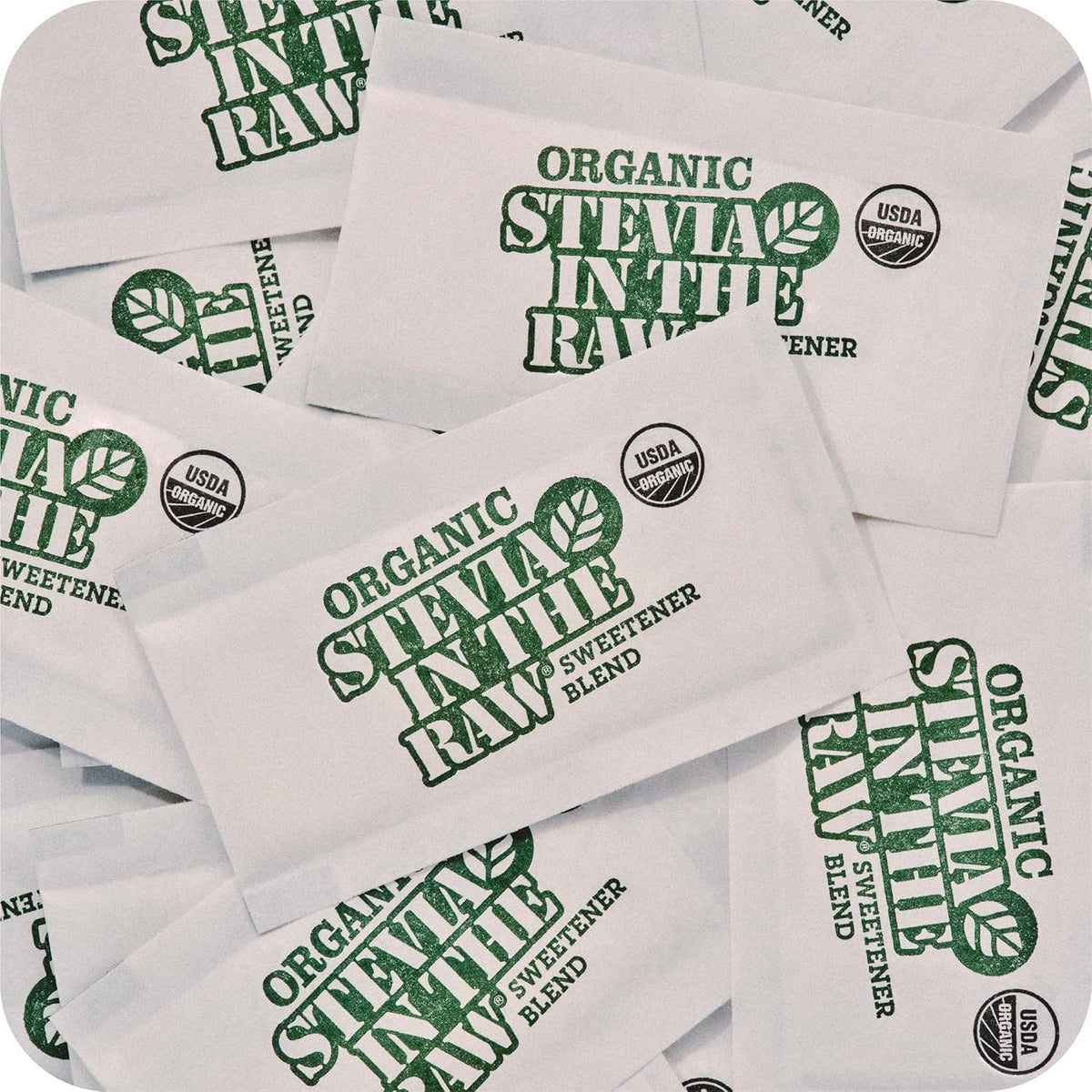 IN THE RAW Organic Stevia In The Raw – Zero Calorie Sugar Substitute, 40 Packets (6 Pack) | Vegan, Gluten-Free, Non-GMO