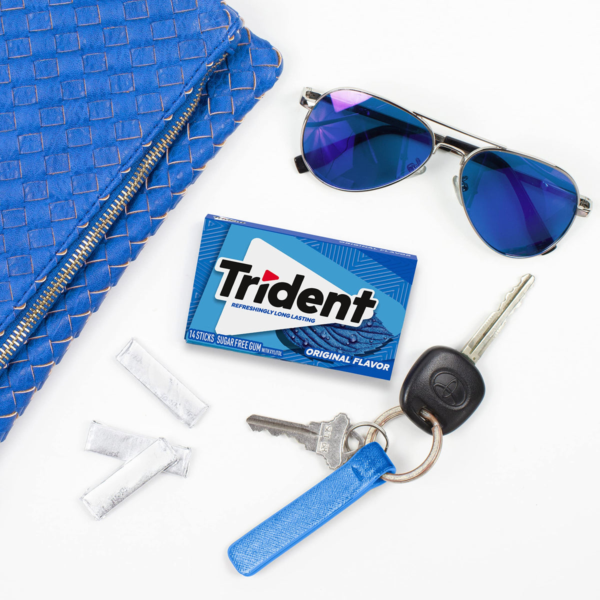 Trident Original Flavor Sugar Free Gum - 336 Pieces (24 Packs)