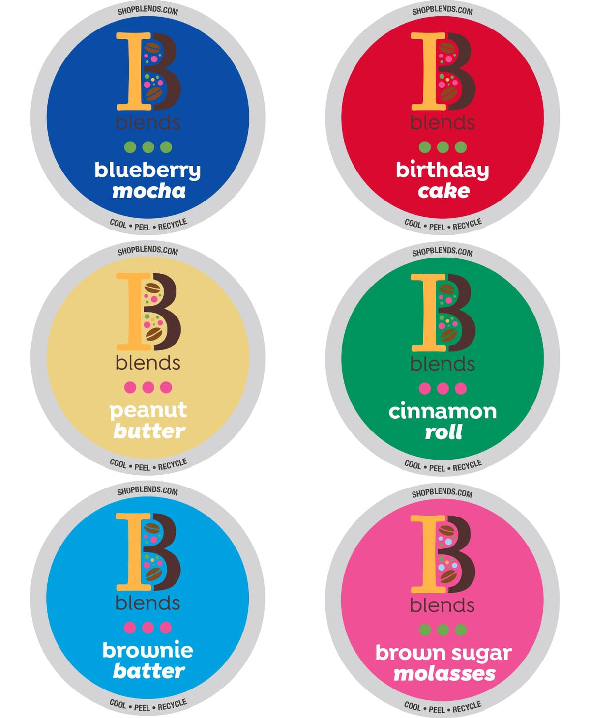 Intelligent Blends Flavored Coffee Pods Variety Pack – 80-Count, 6 Flavors, Keurig Compatible