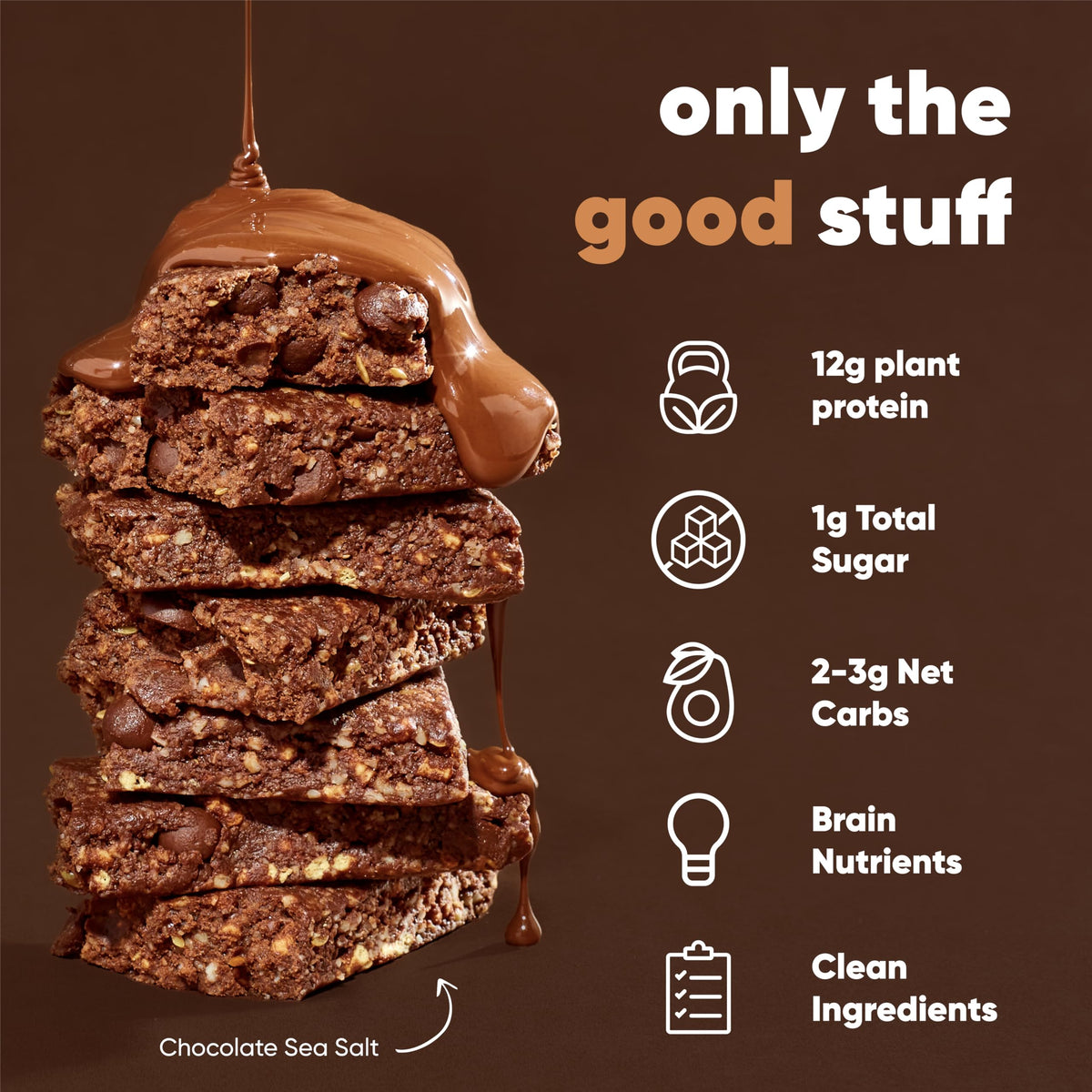 IQBAR Clean Plant Protein Bars – Chocolate Lovers Variety (12 Count) | Keto, Vegan, Gluten & Dairy Free