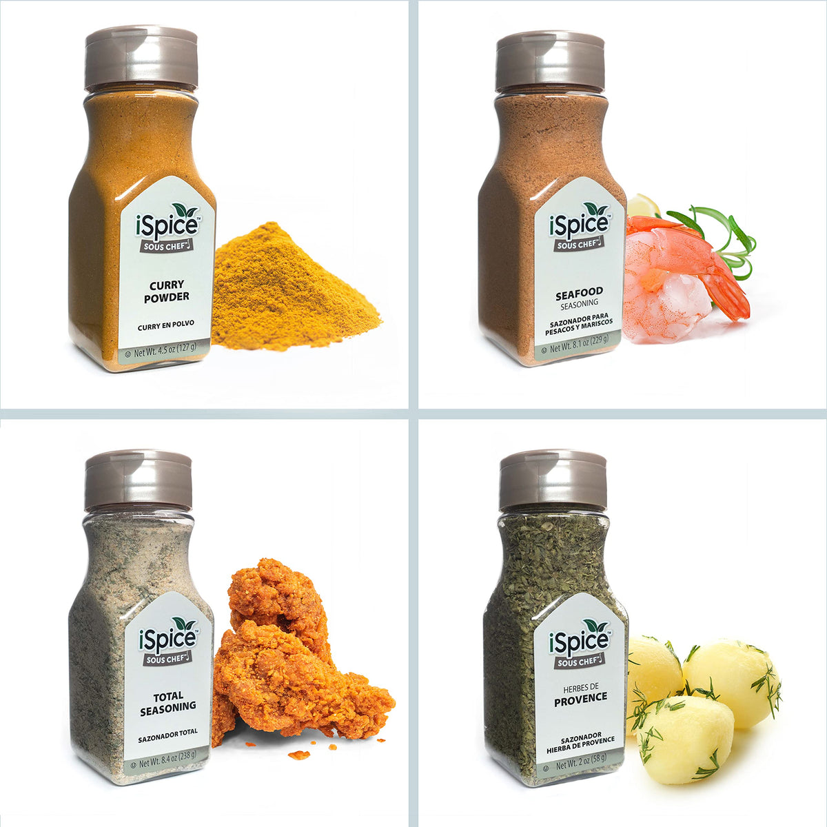 iSpice Starter Spice Set – 24-Pack Silk Road Collection, Fresh Aromatics, USA-Made