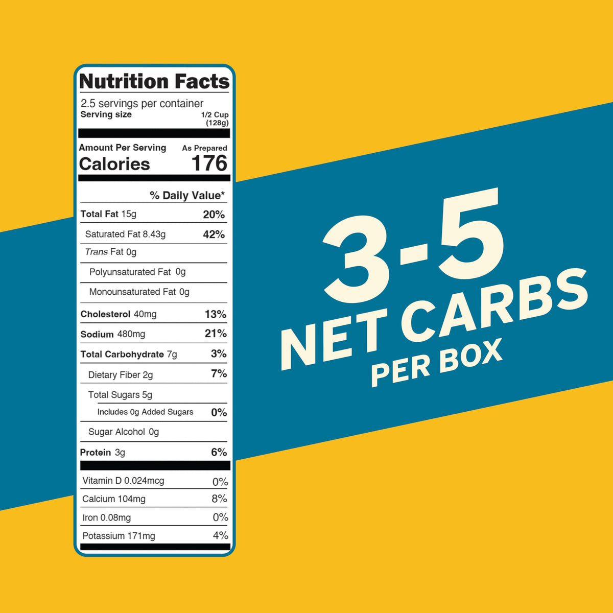 It's Skinny Velvety Cheddar – Low Carb Pasta, Gluten Free, 5 Net Carbs per Serving