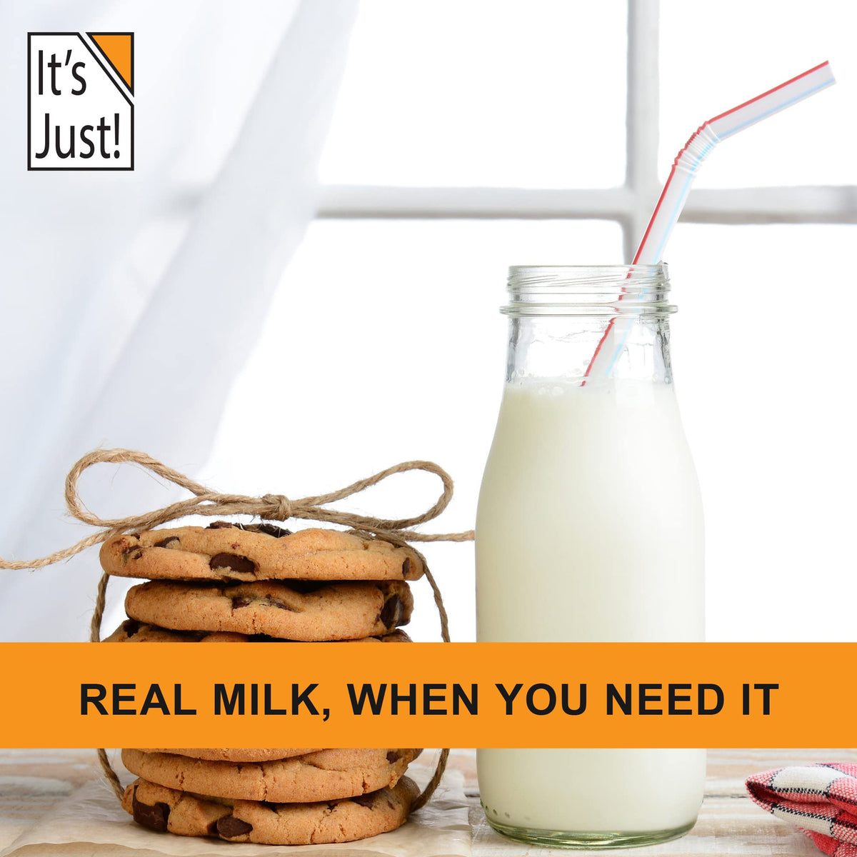 It's Just! Whole Milk Powder - 2 lbs, rBST/rBGH Free, Shelf-Stable, Made in USA