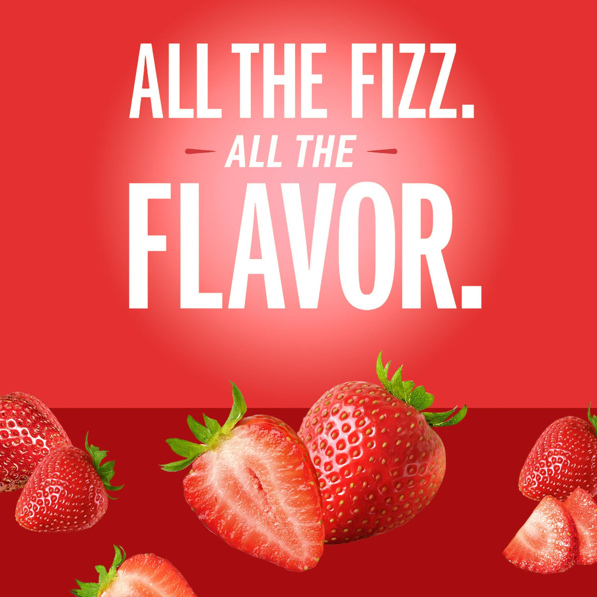 IZZE Strawberry Sparkling Juice Beverage Blend – 60% Real Fruit, No Sugar Added (8.4 oz Can, 24 Pack)