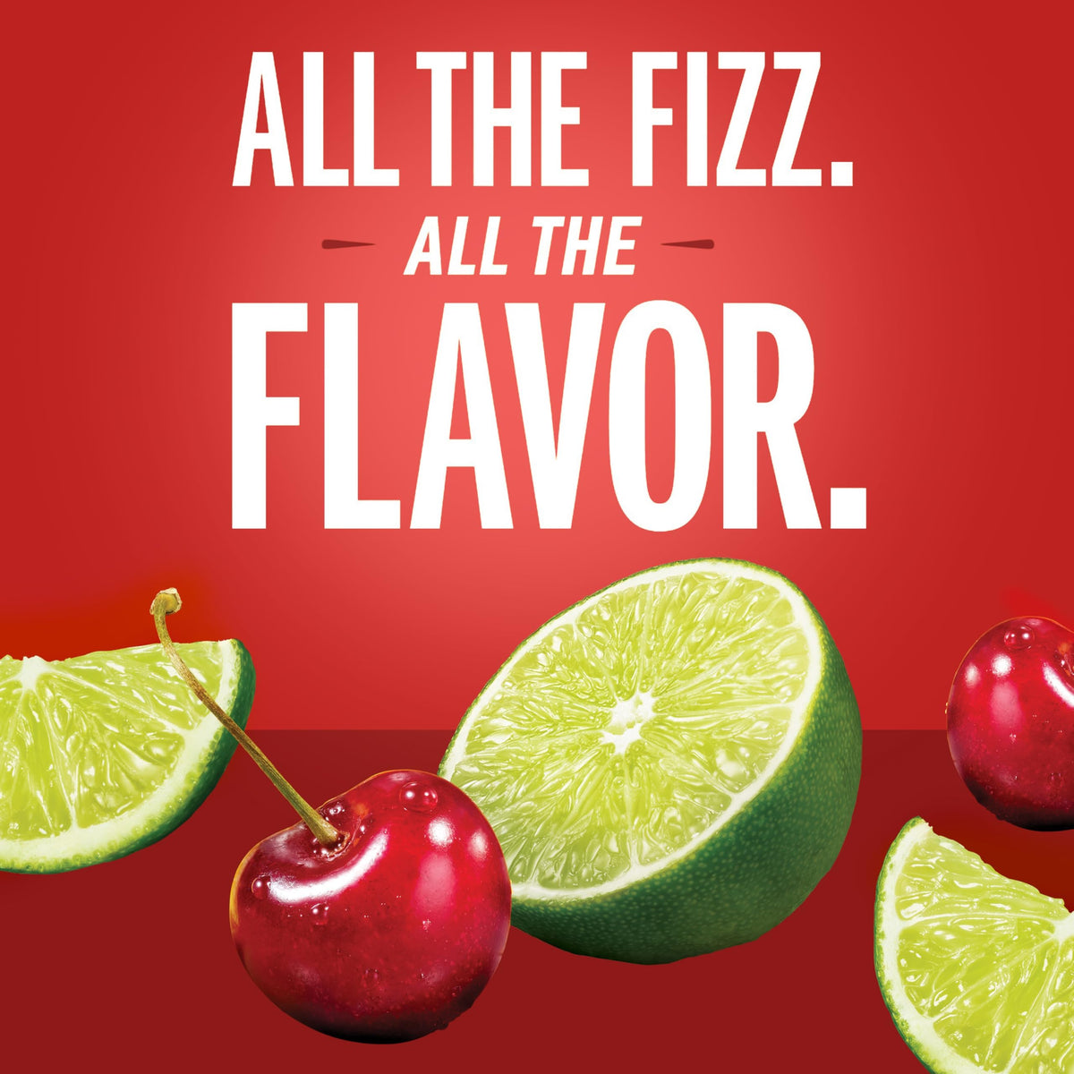 IZZE Cherry Lime Sparkling Juice — 8.4 fl oz Can, Pack of 24 | 60% Real Fruit Juice, Non-GMO