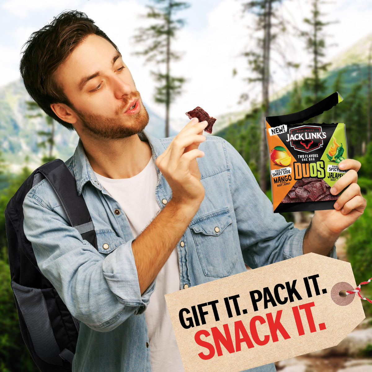 Jack Link’s DUOs Gift Box – 11-Piece Beef Jerky & Chicken Snack Variety Pack
