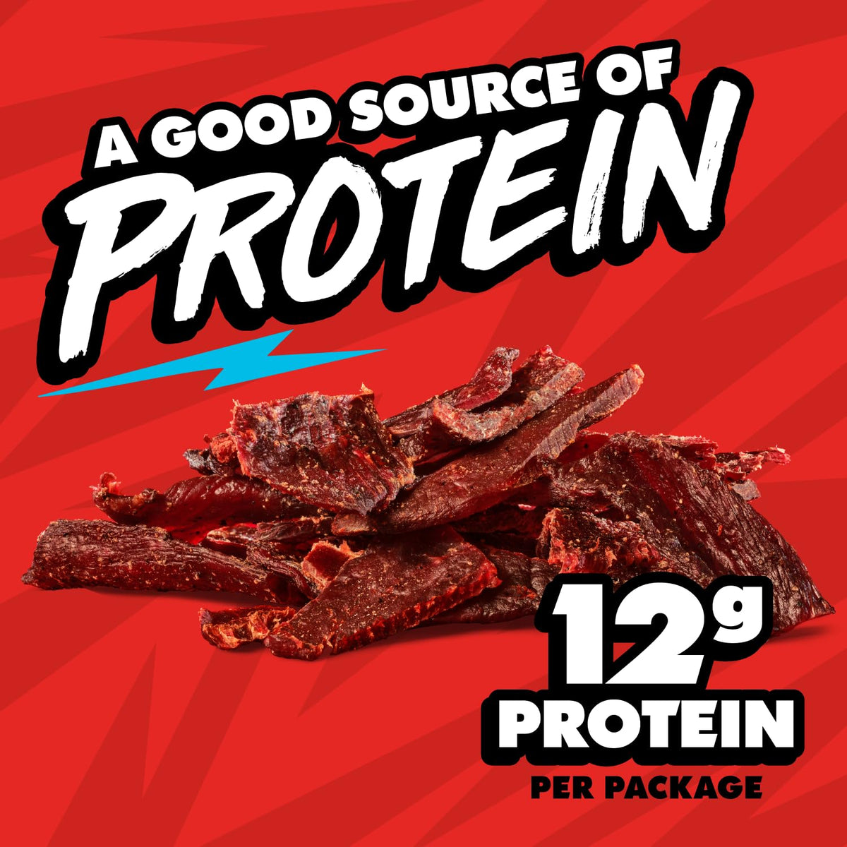 Jack Link's x MrBeast Sweet & Hot Beef Jerky – 10 Pack, 1.25 oz Bags | 12g Protein per Serving