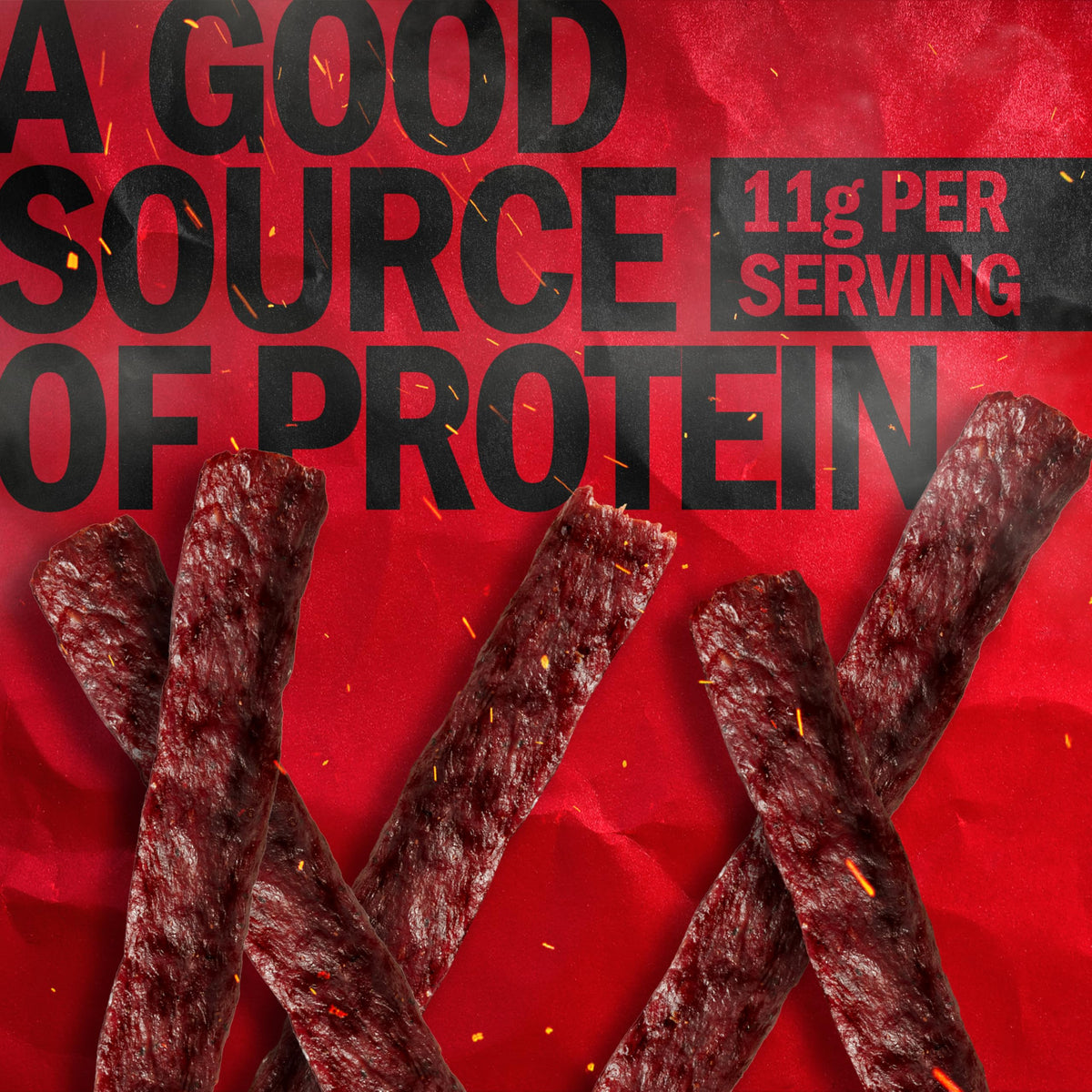 Jack Link's Peppered Beef Steaks - 11g Protein per 1oz, 12-Pack Ready-to-Eat Snack