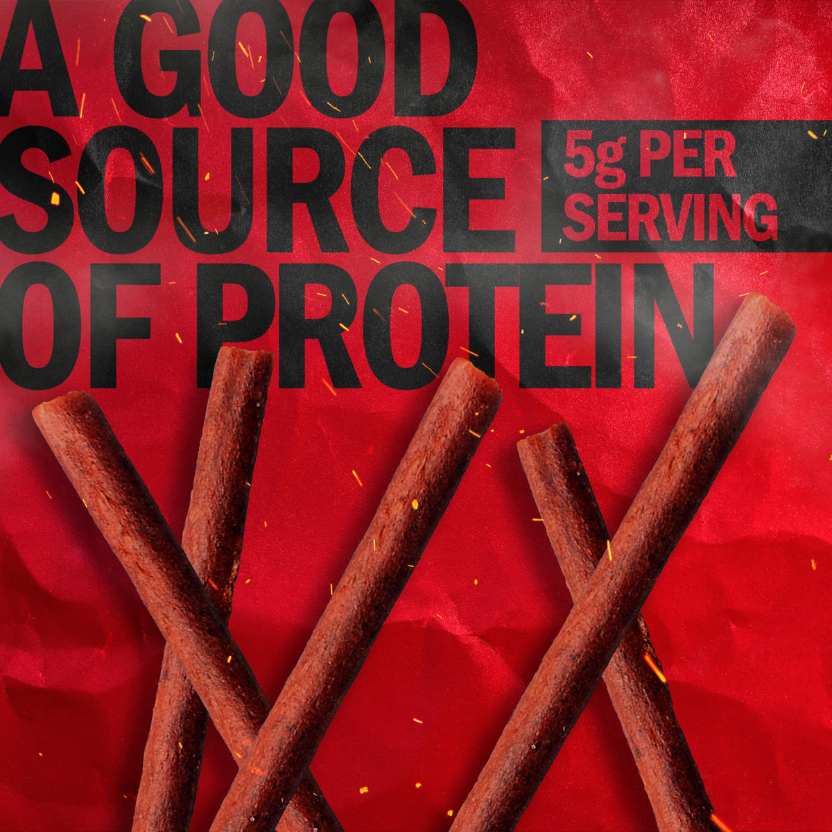 Jack Link's Teriyaki Meat Sticks – 5g Protein, Beef & Pork, Keto, 0.8 oz Pack of 20