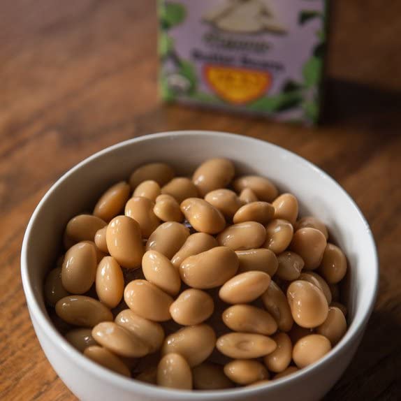 Jack’s Organic White Butter Beans – 13.4 oz, 8 Pack | Protein & Fiber, Low Sodium, Non-GMO
