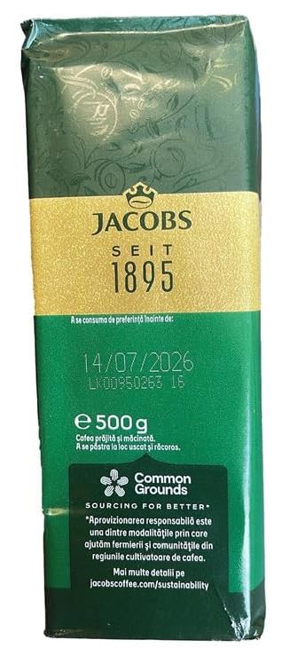 Jacobs Kronung Ground Coffee 500g Pack of 4 | Rich Aroma & Smooth Flavor