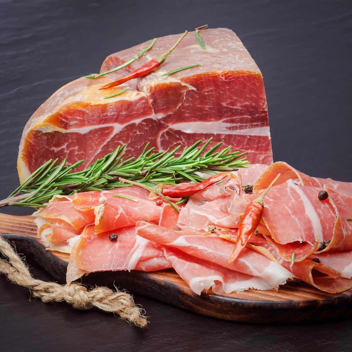 Jamonprive Serrano Ham – Boneless with Stand & Knife, 2.2 lb (1 kg) | GMO Free & Gluten Free
