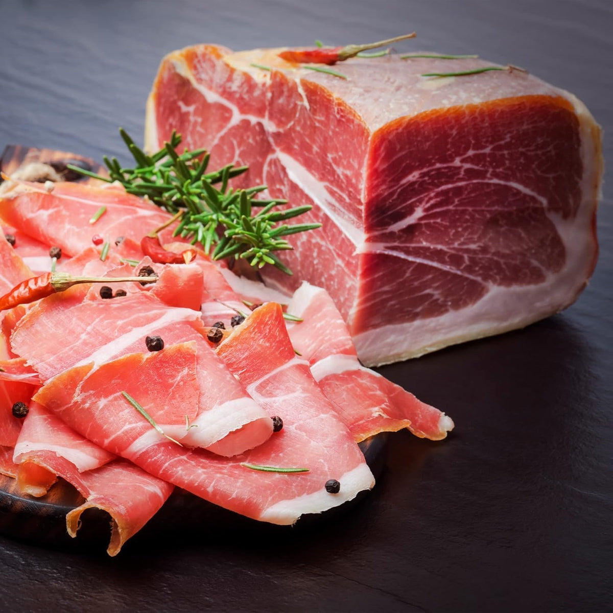 Jamonprive Serrano Ham – Boneless with Stand & Knife, 2.2 lb (1 kg) | GMO Free & Gluten Free