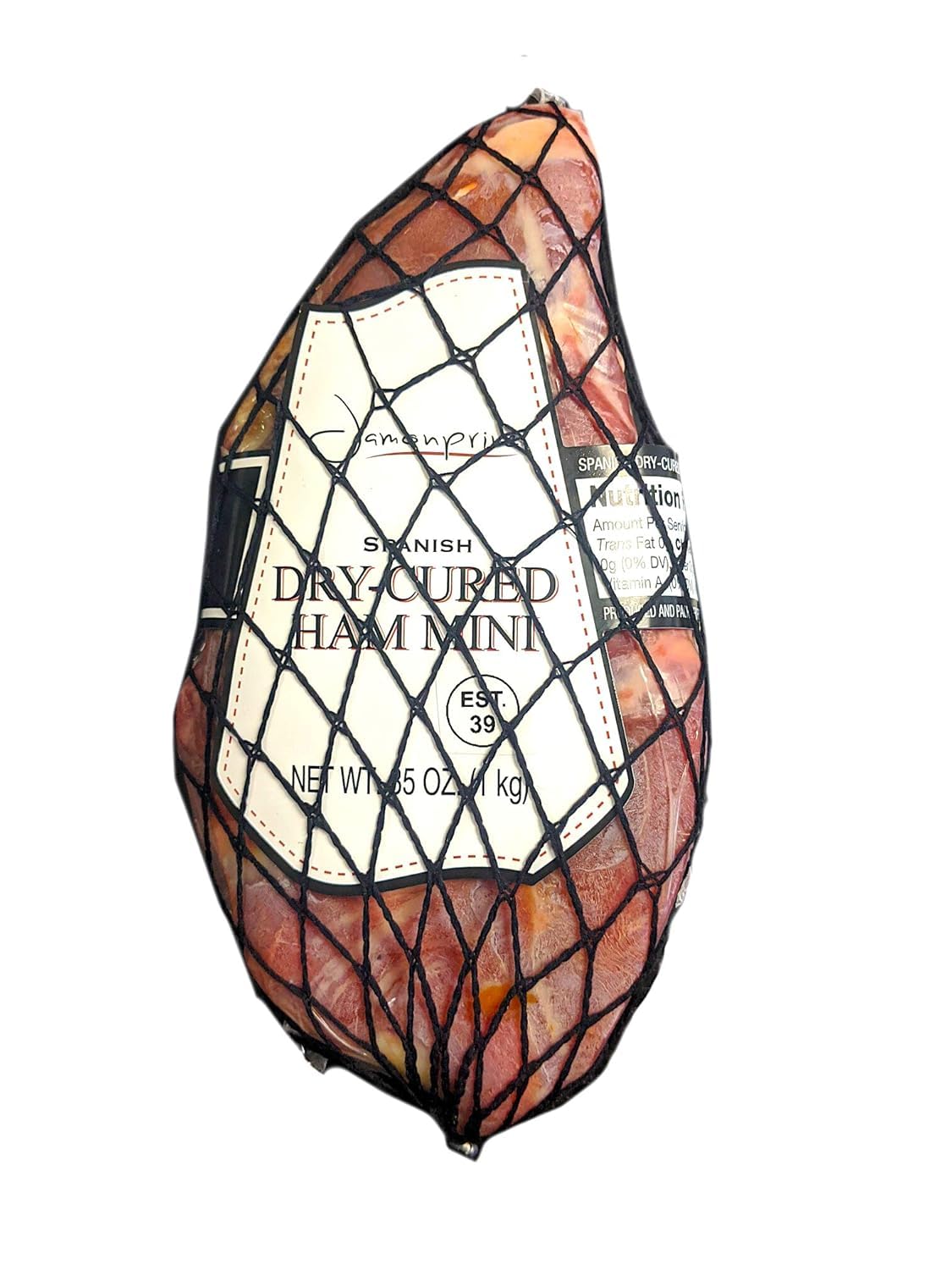 Jamonprive Serrano Ham – Boneless with Stand & Knife, 2.2 lb (1 kg) | GMO Free & Gluten Free