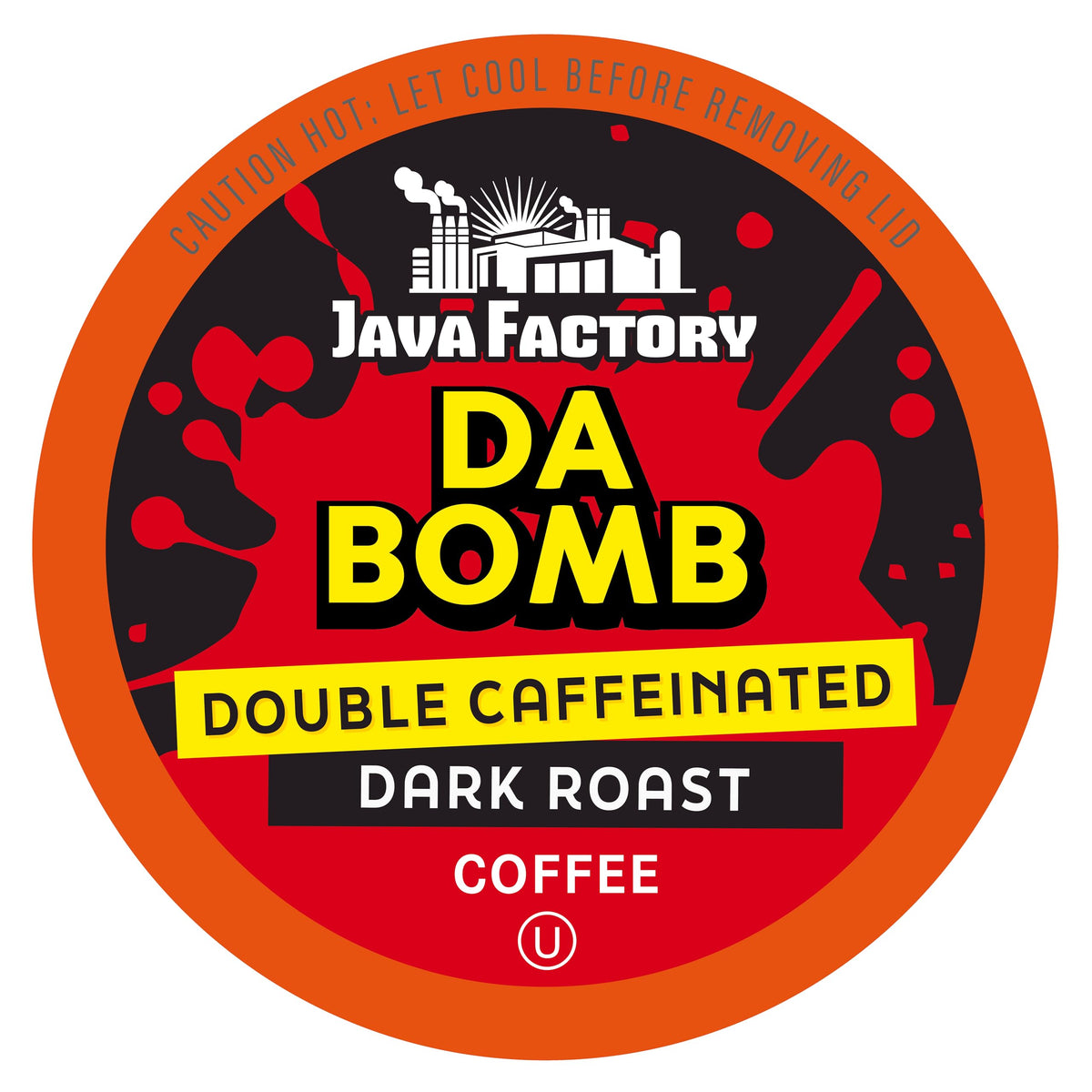 Java Factory Da Bomb Extra Bold High Caffeine Pods – 80 Count, K-Cup Compatible