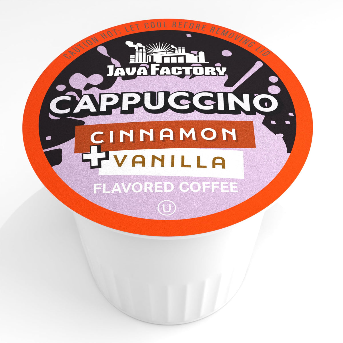 Java Factory Vanilla Cream Cinnamon Coffee Pods for Keurig K-Cup – 40 Count