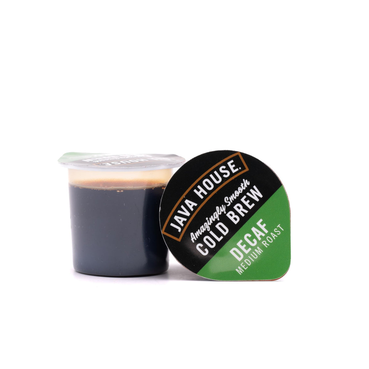 JAVA HOUSE Decaf Cold Brew Capsules – Medium Roast, Peel & Pour, 12 ct