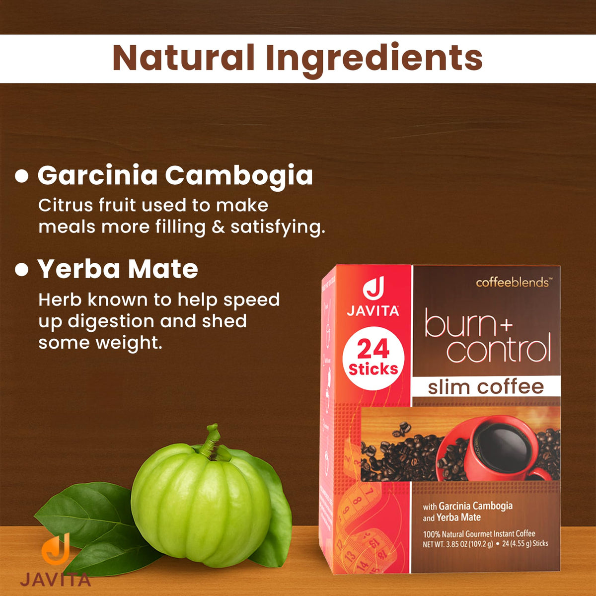 Javita Burn + Control Instant Coffee: Metabolism Support & Daily Energy