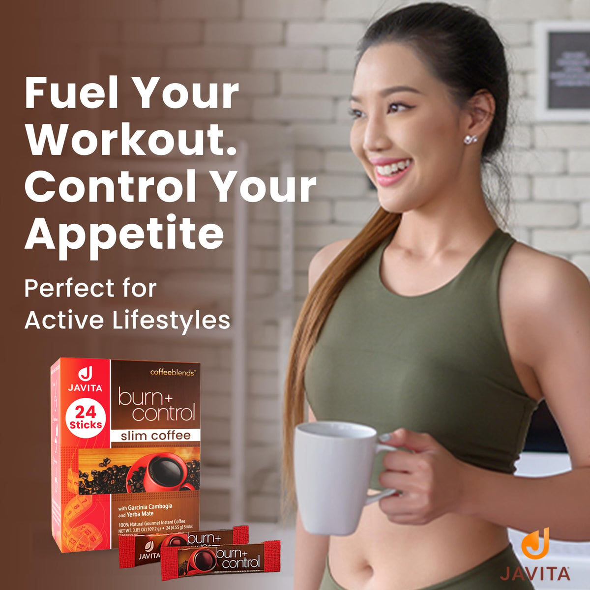 Javita Burn + Control Instant Coffee: Metabolism Support & Daily Energy