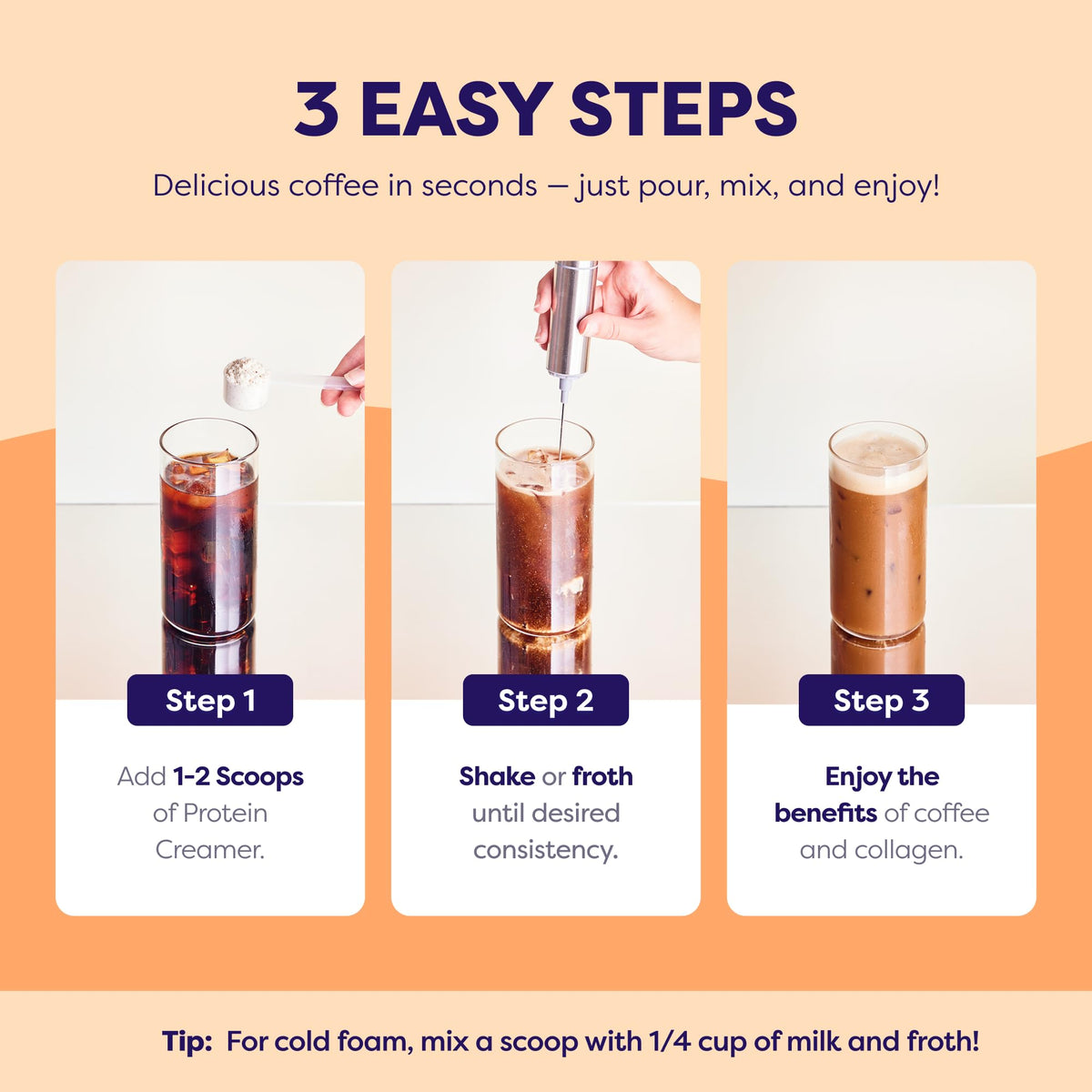 Javvy Salted Caramel Protein Coffee Creamer — Grass-Fed Collagen, MCTs, Keto Friendly