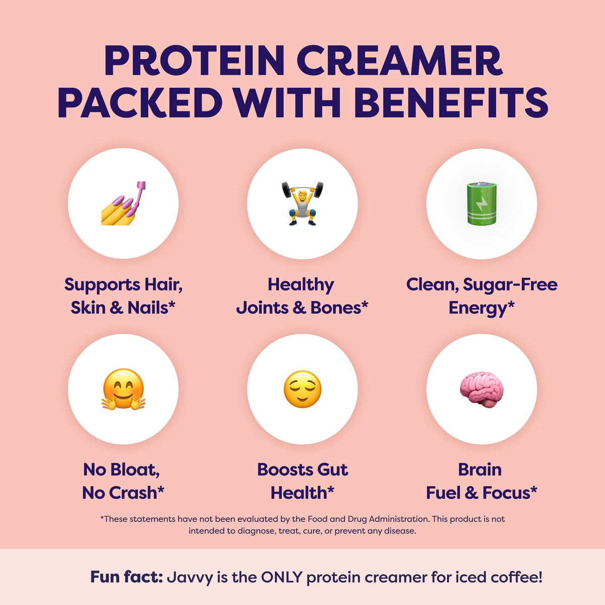 Javvy Hazelnut Protein Coffee Creamer | Grass-Fed Collagen, 11g Protein, Sugar-Free