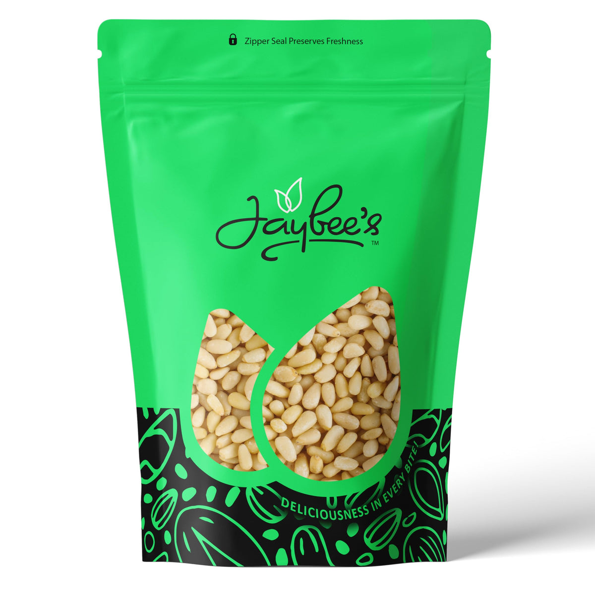 Jaybee's Pine Nuts Raw 2 lb — Unsalted Pignolias for Pesto & More