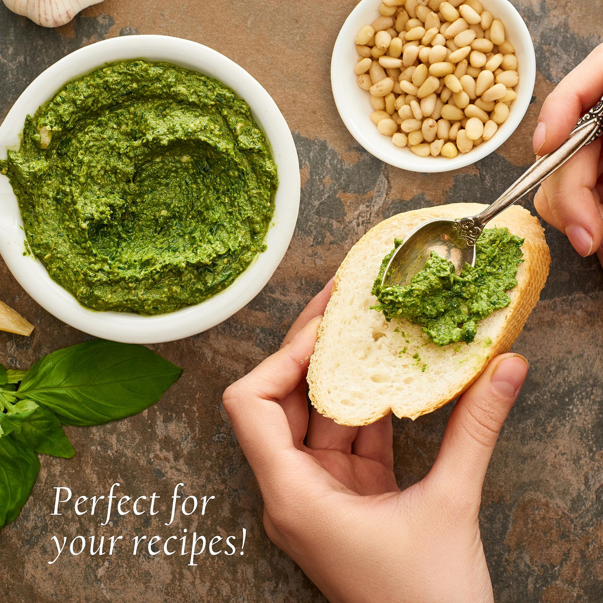 Jaybee's Pine Nuts Raw 2 lb — Unsalted Pignolias for Pesto & More