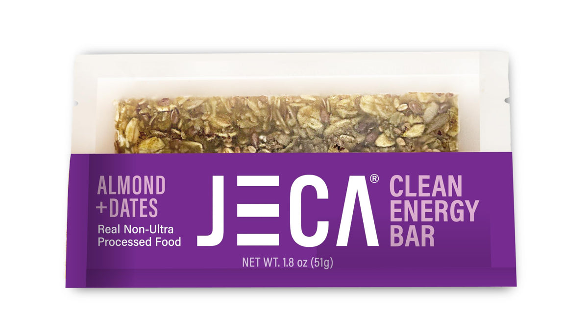JECA Almond Dates Energy Bars – Plant-Based, Gluten-Free, 12-Pack