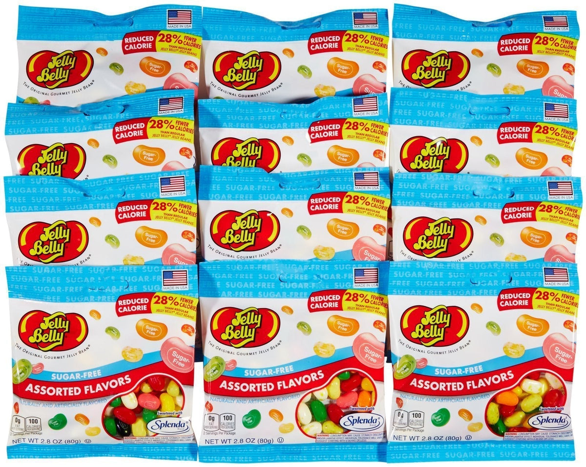 Sugar-Free Jelly Belly Jelly Beans – 2.8 oz Bags (12-Pack) | OU Kosher, Peanut-Free