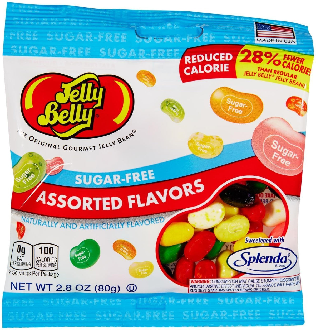 Sugar-Free Jelly Belly Jelly Beans – 2.8 oz Bags (12-Pack) | OU Kosher, Peanut-Free