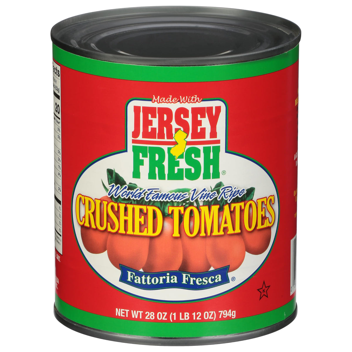 Jersey Fresh Crushed Tomatoes, Fattoria Fresca – 28 oz, Pack of 12