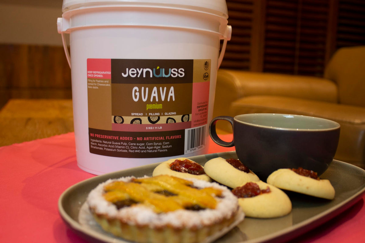 Jeynuuss Premium Guava Cake Filling – 11 lb Bulk Guava Paste for Pies, Donuts & Pastries | Gluten-Free & Kosher