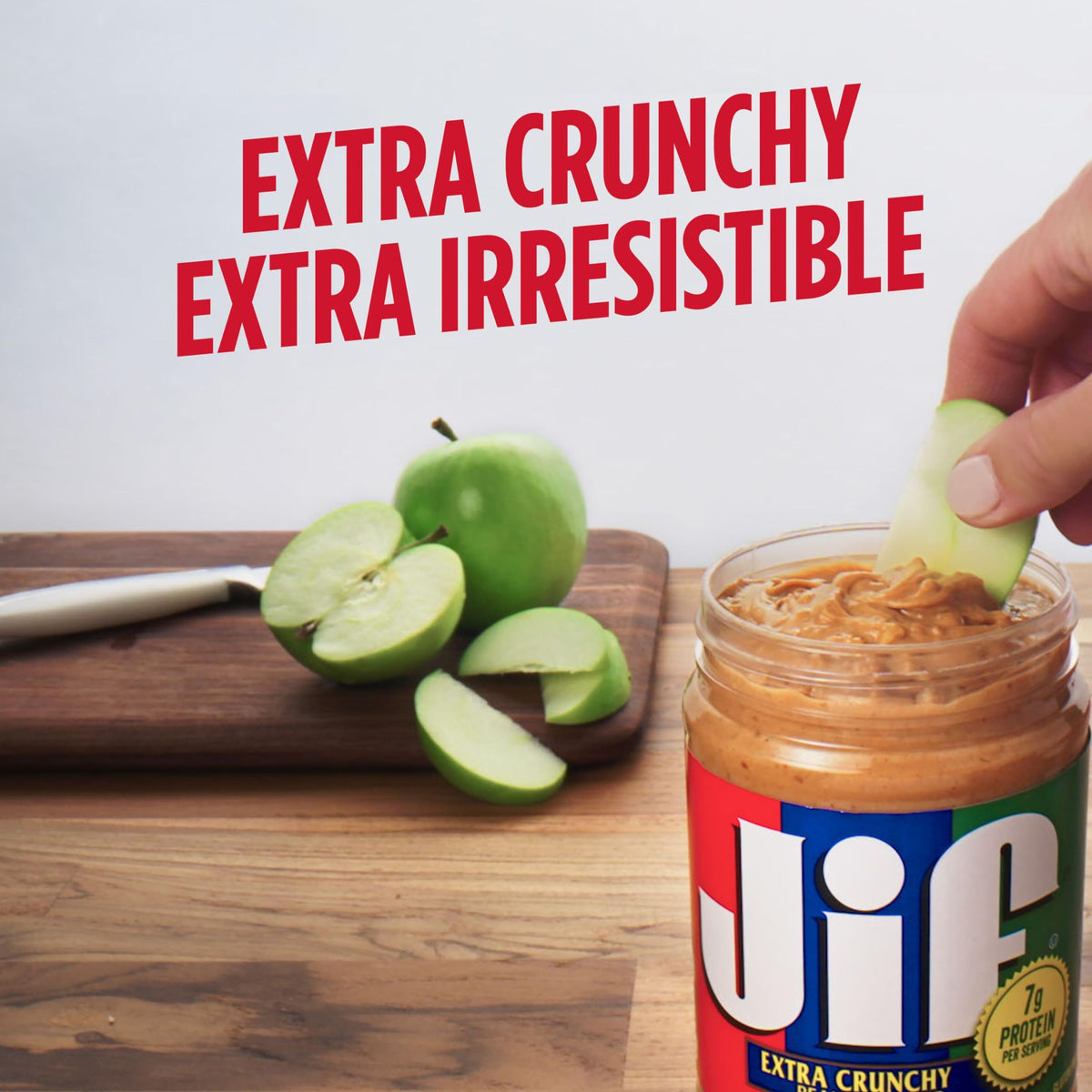Jif Crunchy Peanut Butter — 16 oz Jar, 12 Count Case | Gluten Free & Kosher