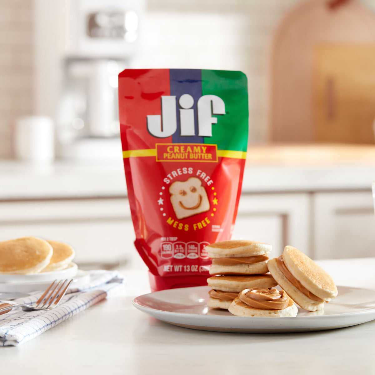 Jif Creamy Peanut Butter Squeeze Pouch | 13 oz, 10-Count Case