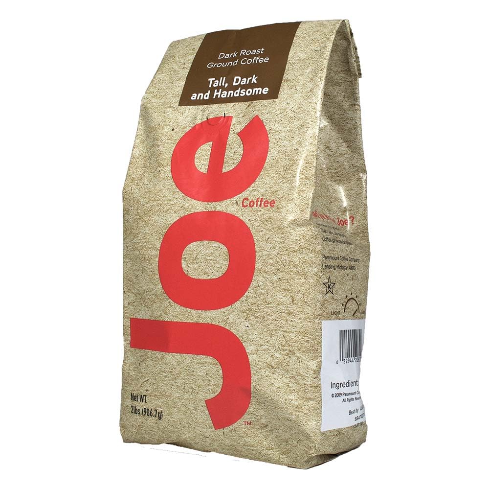 Joe Knows Coffee Dark Roast – Tall Dark and Handsome Ground Coffee, 2 Pounds