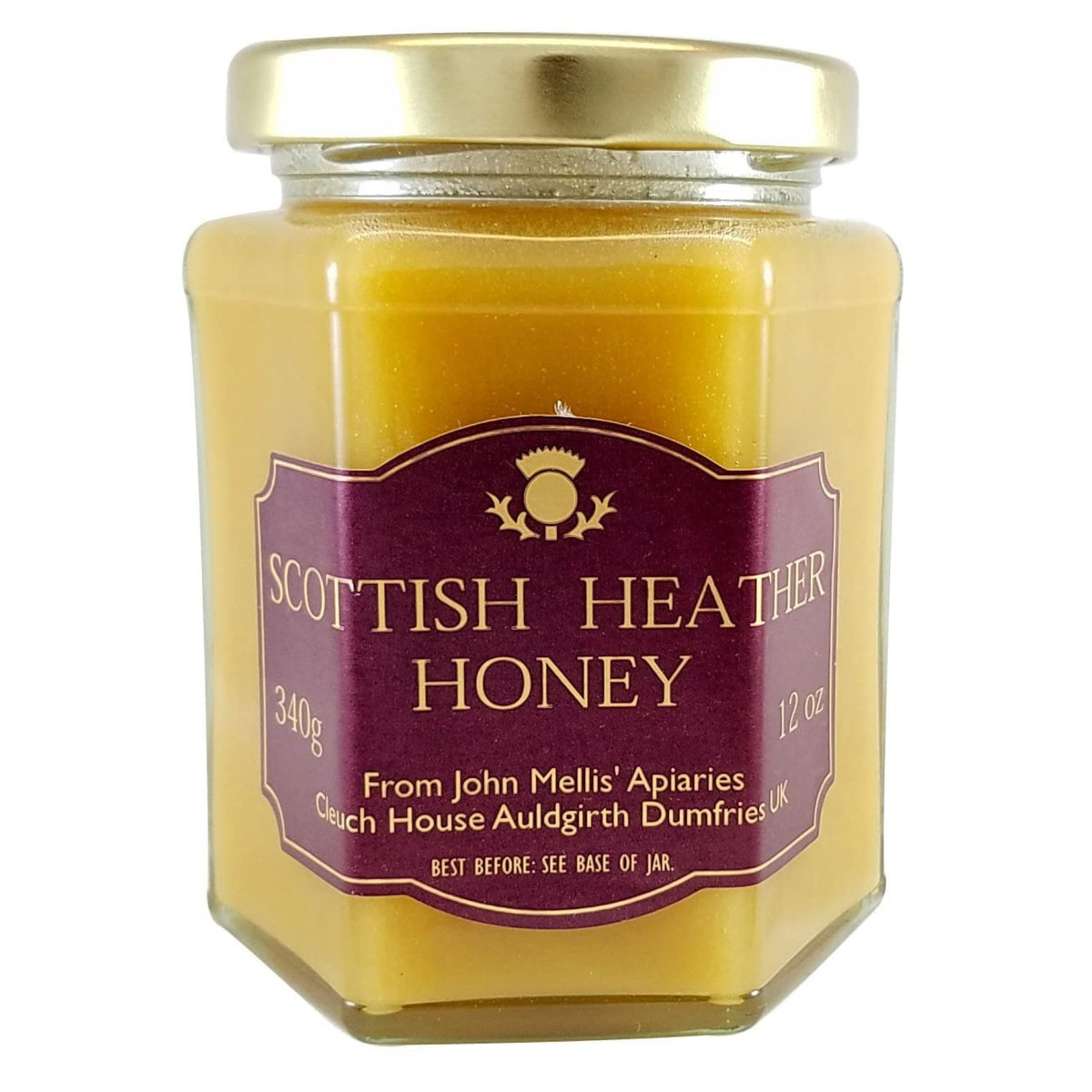 John Mellis Apiaries Scottish Ling Heather Honey – 12 Ounce Jar