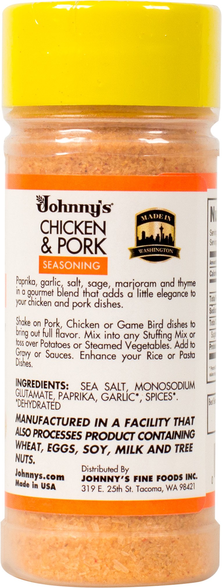 Johnny's Chicken and Pork Seasoning, 4.75 oz – Pack of 6 | Gourmet Spice Blend