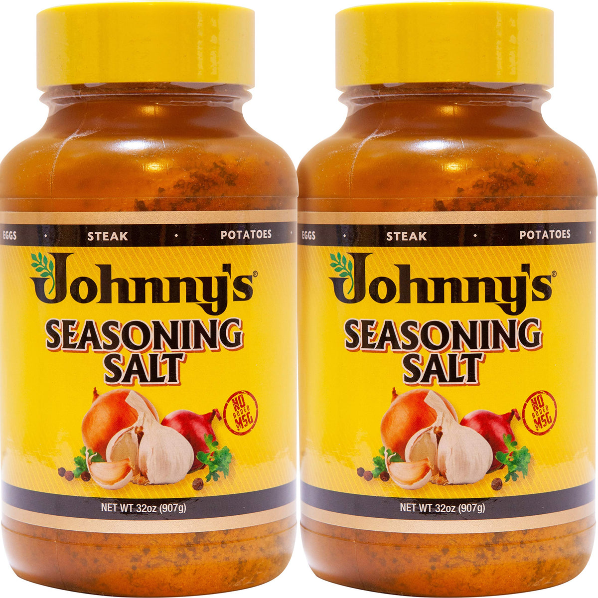 Johnny's Seasoning Salt, 32 Oz (Pack of 2) – MSG-Free, Gluten-Free, USA-Made