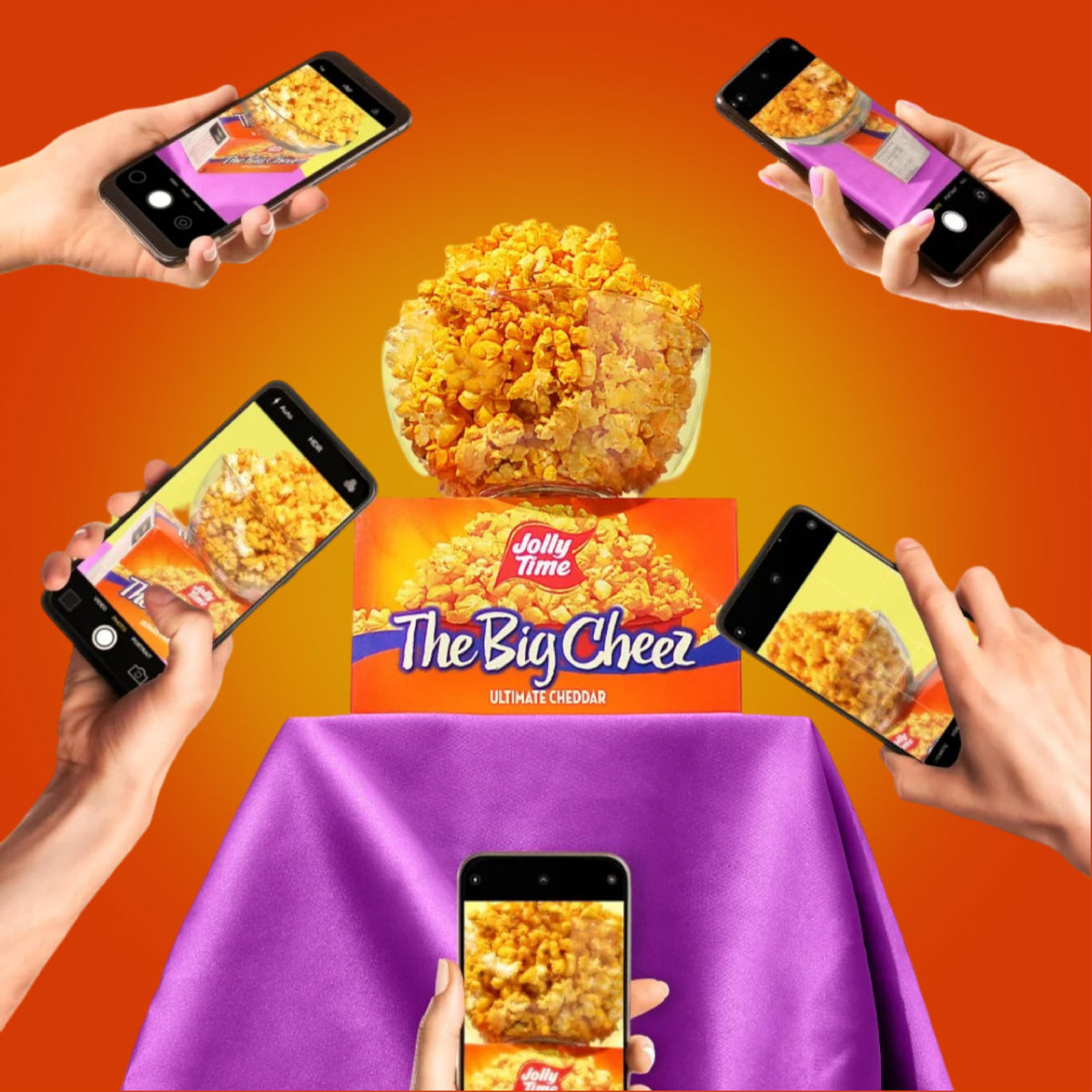 Jolly Time The Big Cheez Cheddar Cheese Microwave Popcorn – 36 Bags, 3.2oz Each