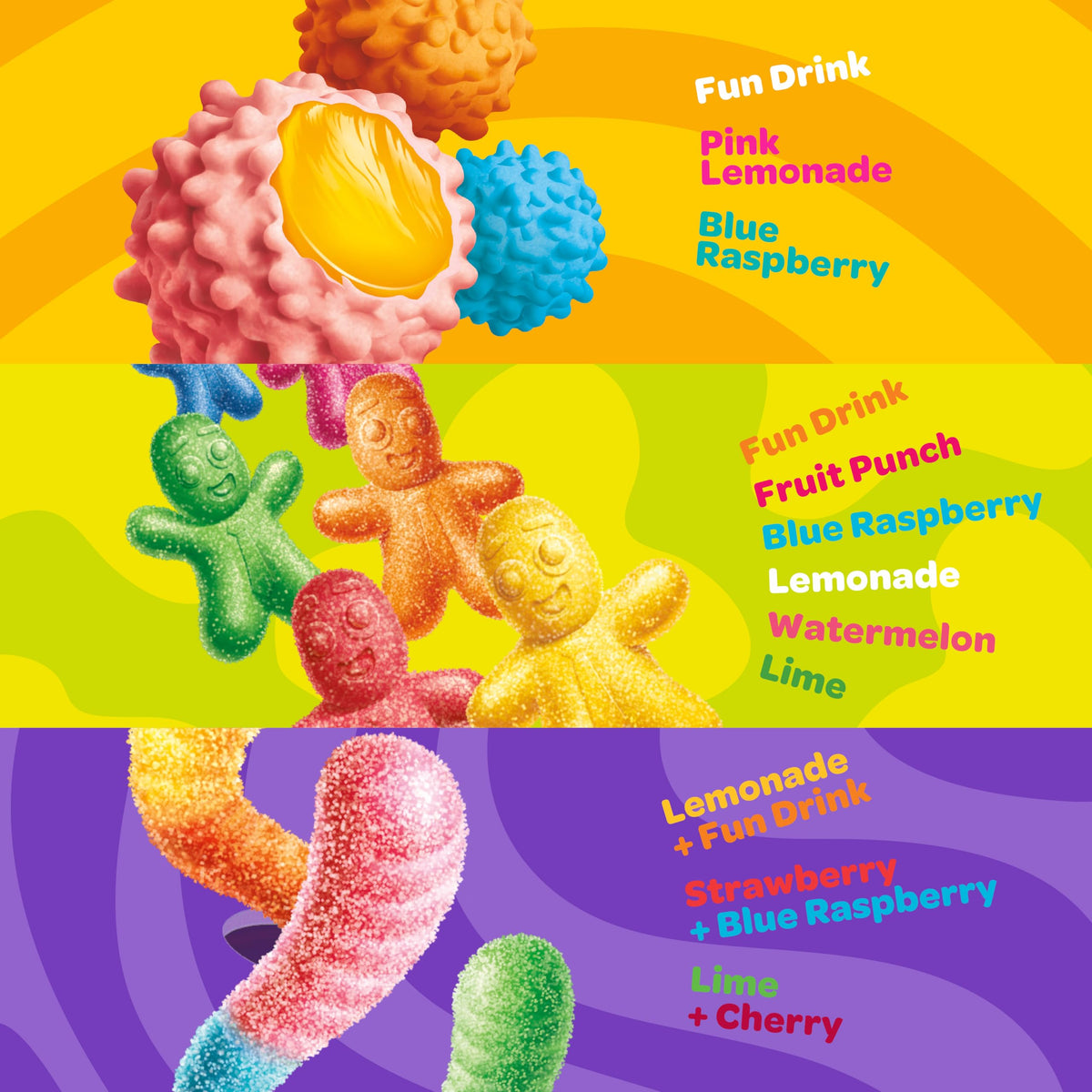 JOYRIDE All Star Variety 6 Pack — Low Sugar, Dye-Free Gummy Candy