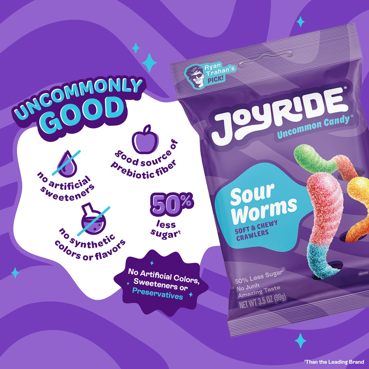 JOYRIDE All Star Variety 6 Pack — Low Sugar, Dye-Free Gummy Candy