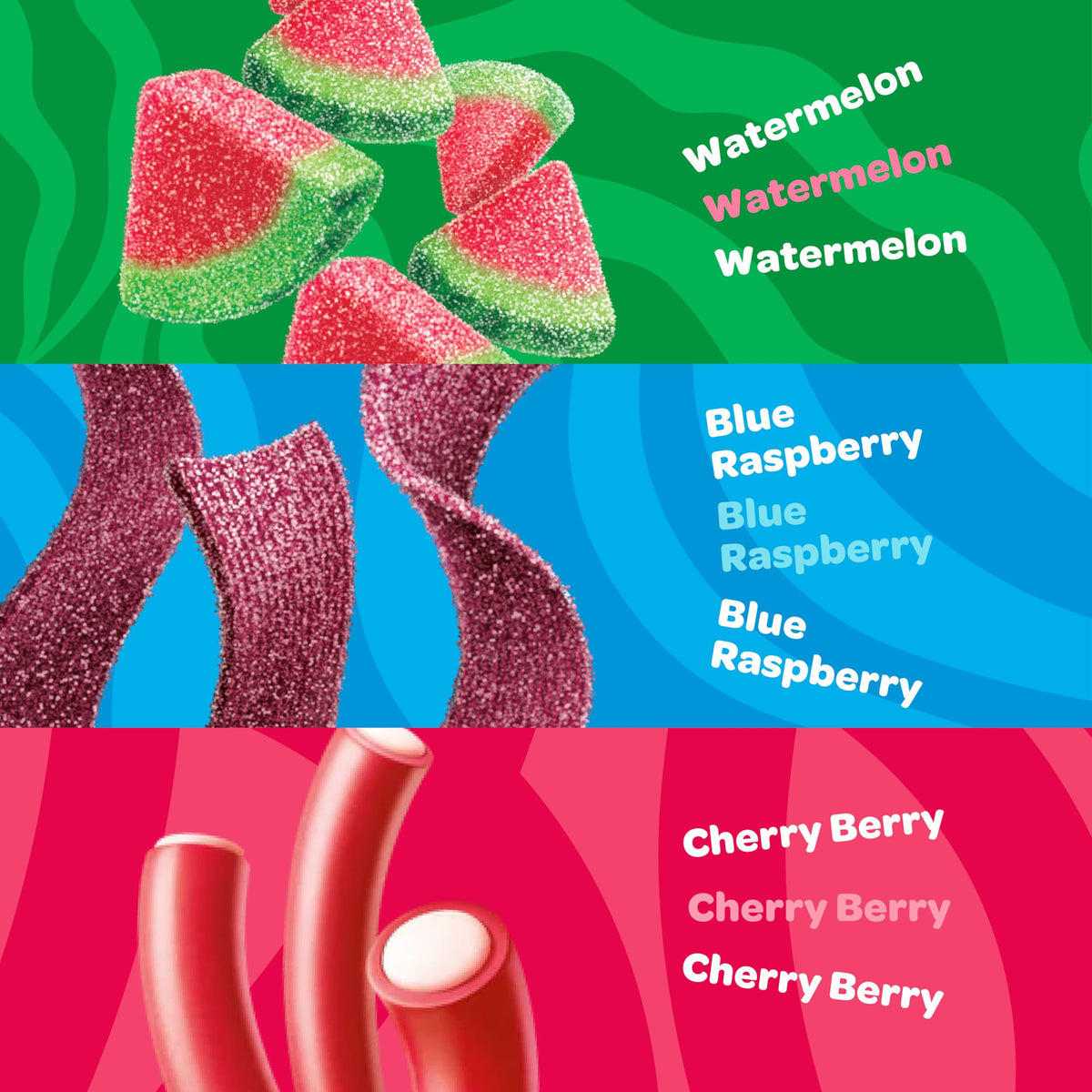 JOYRIDE Fan Favorite Variety 6 Pack – Low Calorie, Dye-Free Sour Candies